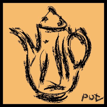 coffee pot のイラスト素材
