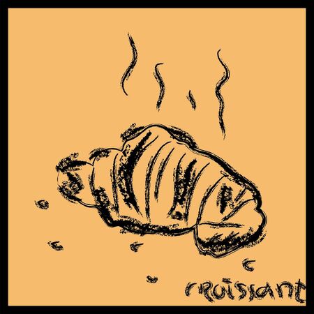 Croissantのイラスト素材