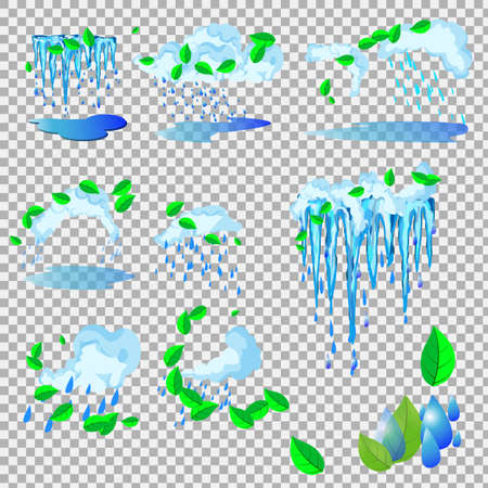 Vector spring iciclesのイラスト素材