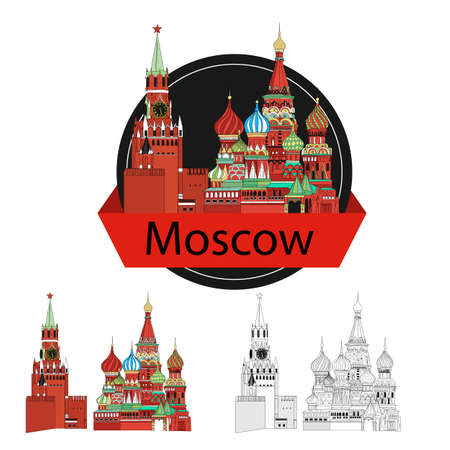 Russia.  Silhouette Icon Sign Setの写真素材