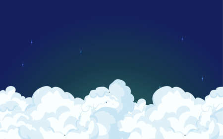 Set of Isolated snow cap. Snowy elements on winter background. Vector template in cartoon style for your design. Snowfall and snowflakes in motionのイラスト素材