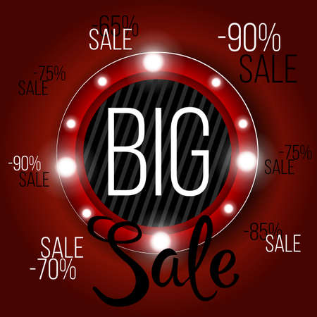 Big Sale banner, this weekend special offer advertising banner template, vectorのイラスト素材