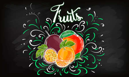 sweet apple vector logo design template. fresh fruit, food or menu board icon. Vector illustrationのイラスト素材