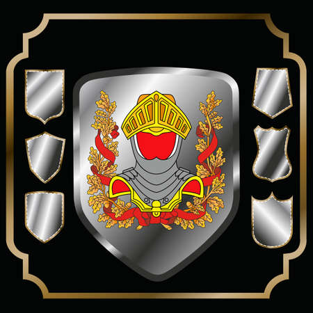 Shield Icons Set vector illustrationのイラスト素材