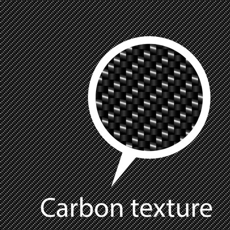 Vector black carbon fiber background. Realistic illustrationのイラスト素材