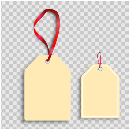 New year card Tag and Label on paper with nature element and text designのイラスト素材