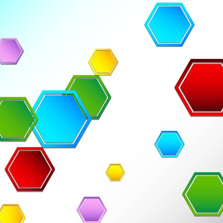 Vector background image for kids theme with hexagonsのイラスト素材