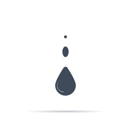 vector drop icon on a white backgroundのイラスト素材