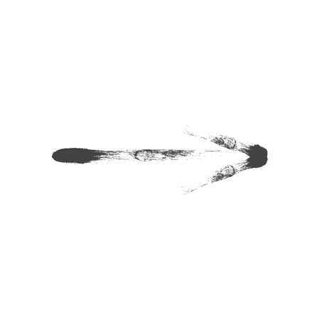 vector arrow icon with fourth style grunge brushのイラスト素材