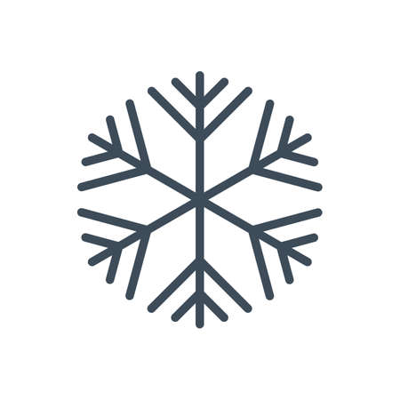 vector icon of blue snowflakes in the shape of a circleのイラスト素材