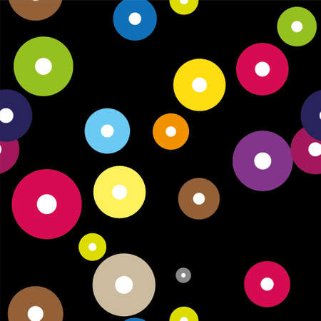 Seamless pattern with colored circulesのイラスト素材