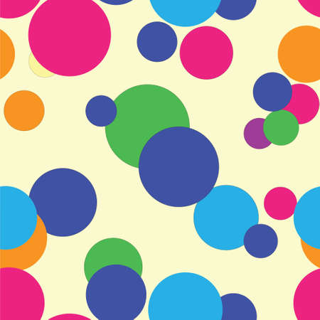 Seamless background with colored circules.のイラスト素材