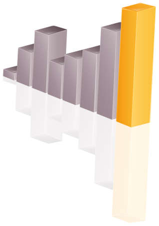   illustration show a graphのイラスト素材