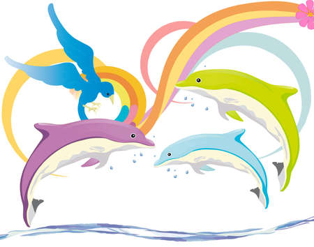 dolphinのイラスト素材