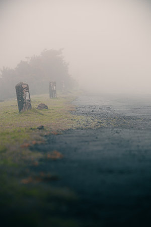 Dawn Haze Across Morning Nature Sky.の写真素材