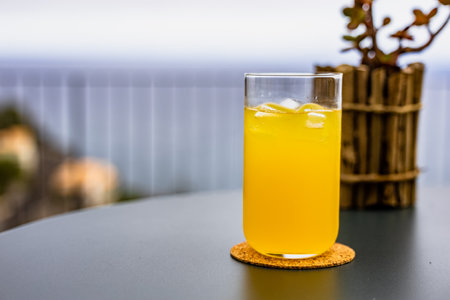 Refreshing Glass of orange Juiceの写真素材