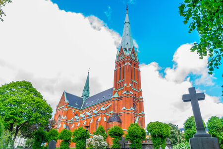 S t Johannes church Side Viewの写真素材