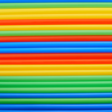 Drinking straw colorful abstract backgroundの写真素材