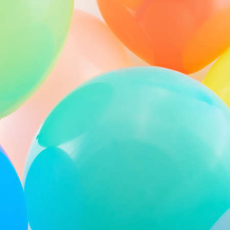 Close-up inflated balloon composition fragment as a party theemed backgroundの写真素材