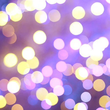 Violet bokeh lighs as an abstract  composition