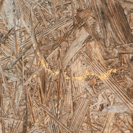 Pressed wood shavings fragment as a background texture