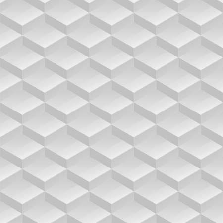 Abstract seamless pattern texture made of white glossy blocksのイラスト素材