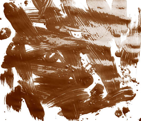 Surface covered with a multiple oil paint brush strokes as an abstract background compositionの写真素材