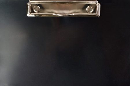 Part of  Black empty Clipboard as texture backgroundの写真素材