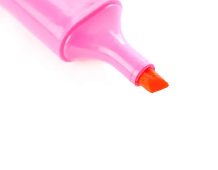 Purple violet highlighter isolated over the white backgroundの写真素材
