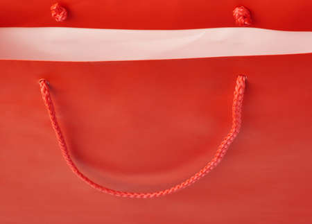 Red Shopping bag isolated over the white backgroundの写真素材