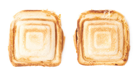 Hot prepared sandwich over white isolated background