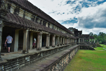 Temple grounds in Cambodiaのeditorial素材