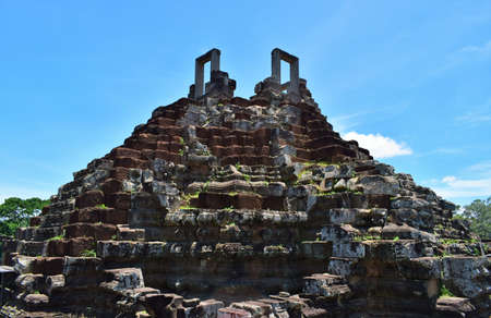 Temple grounds in Cambodiaの写真素材