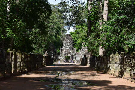 Temple grounds in Cambodiaのeditorial素材