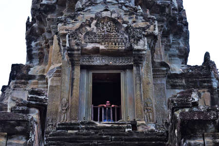 Temple grounds in Cambodiaのeditorial素材