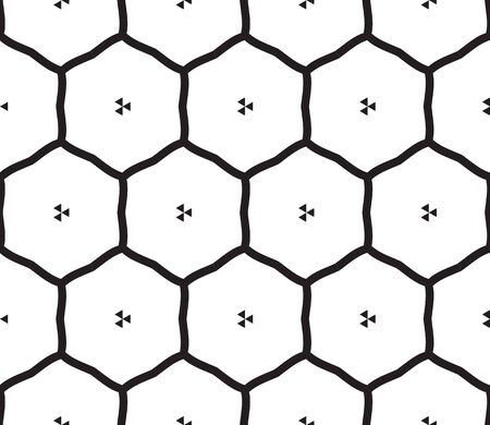 Vector honeycomb seamless pattern. Modern geometric texture. Hexagons astrobase print.のイラスト素材