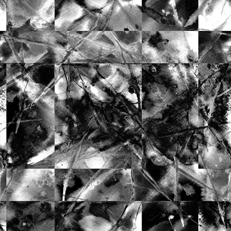 Watercolor seamless patchwork pattern. Artistic abstract endless saturated ethnic tile. Hand drawn watercolor texture. Ethnic multicolored endless print.の写真素材