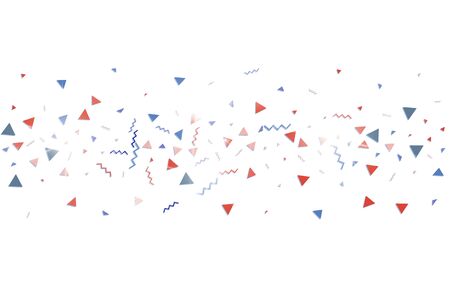 Blue and red confettiのイラスト素材