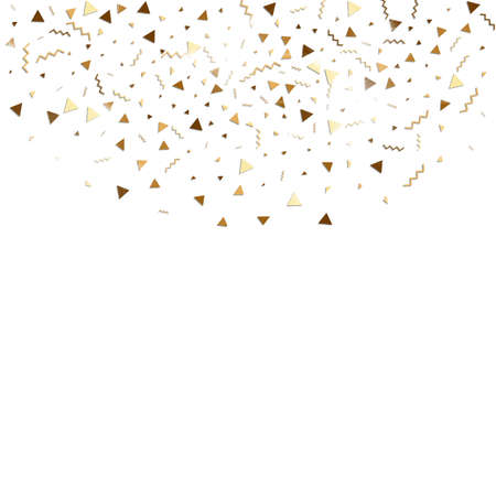 Glitter gold confettiのイラスト素材