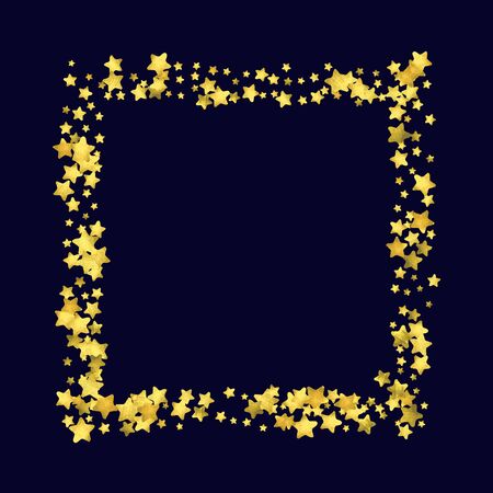 Celebration card template with watercolor flying gold elementsのイラスト素材