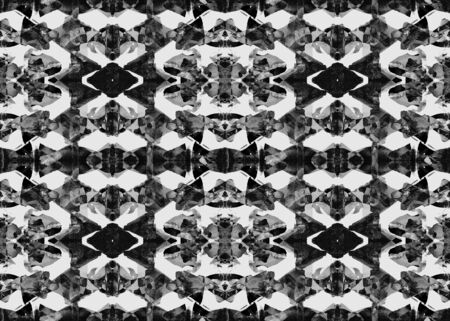 Aztec pattern. Tribal design. Geometric seamless pattern. Navajo triangles and stipes design. Aztec mayan ethnic background. Watercolor abstract geometric graphic wallpaper. Native american modern artの写真素材