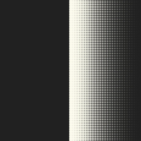 Halftone dots. Vector black and white circles halftone background. Geometric vintage monochrome fade wallpaper. MInimal abstract graphic backdrop. Pop art print. Dotted geometric retro pattern.のイラスト素材