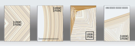 Vector Gold Geometric Abstract Line Pattern for Poster Designのイラスト素材