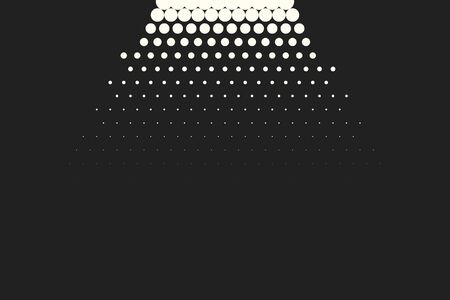 Halftone dots. Vector black and white circles halftone background.のイラスト素材