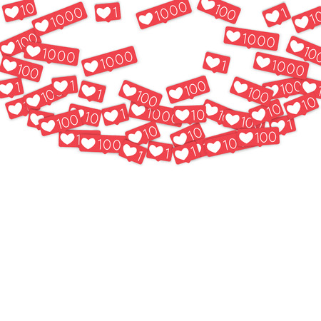 Social media countersのイラスト素材