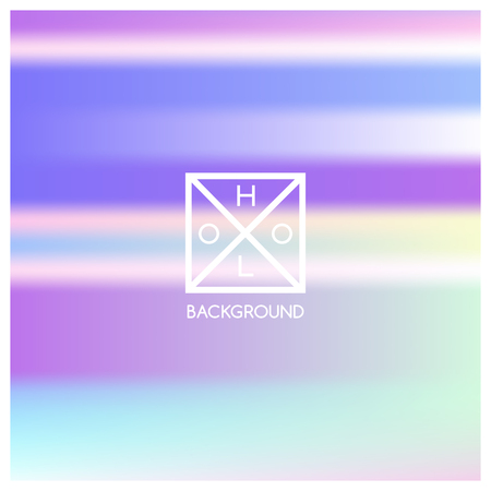 Holographic background. Holo sparkly cover. Iridescent gradient. Abstract soft pastel colors backdrop. Trendy creative vector. Mesh holographic foil. Creative neon template for banner. Vibrant print.のイラスト素材