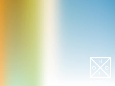 Holographic backdrop. Holo iridescent cover. Abstract soft pastel colors backdrop. Trendy creative vector cosmic gradient.  Mesh holographic foil.  Creative neon template for banner. のイラスト素材