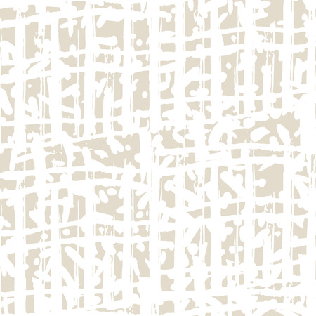 Ivory white grid pattern. Vector shibori line seamless print. Organic net watercolor background. Tie dye tile. Geometric folk pattern. Hand drawn japan linear design. Kimono watercolourのイラスト素材