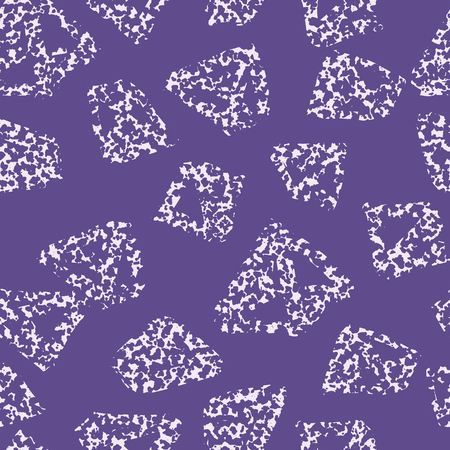 Triangle pattern. Ultraviolet geometric seamless texture. Monochrome vector design print. Mimimal graphic repeating tile. Ink hand drawn geometry background. Modern abstract linear ornament.のイラスト素材