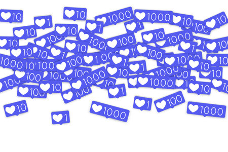 Social media marketing background. Blog design.  Social networks. Follow and Share Social Media...
